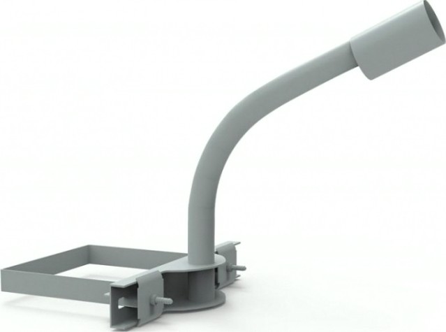 Кронштейн GAUSS D60 для уличных светильников на опору с 1 хомутом 625х [903265203]