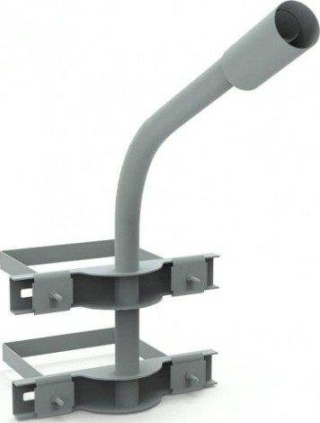 Кронштейн GAUSS D60 для уличных светильников на опору с 2 хомутами 625 [903265303]