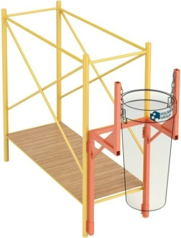 Кронштейн к лесам и фасадам POLIMER GROUP для мусоропровода [MTS4]