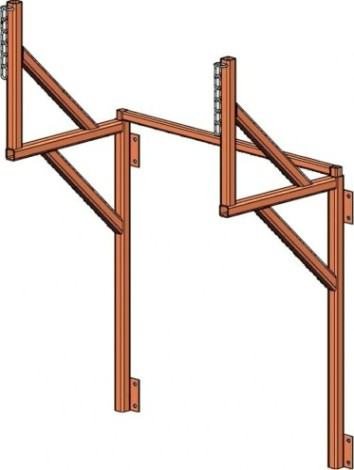 Кронштейн к лесам и фасадам POLIMER GROUP для мусоропровода [MTS4]