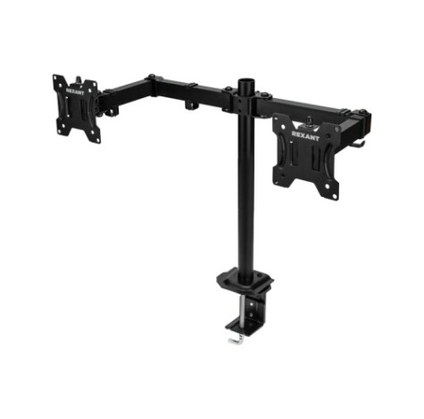 Кронштейн REXANT 38-0356 для двух мониторов 13"-32", одно колено настольный