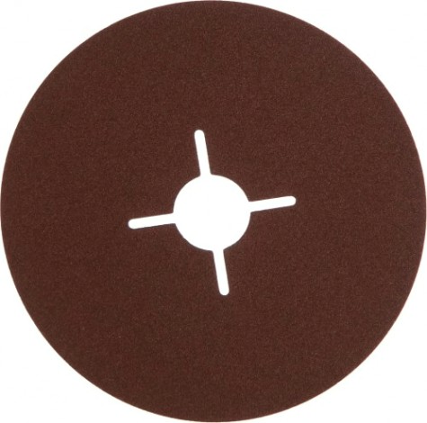 Круг фибровый ПРАКТИКА 125 мм P 100 гибкий с центральным отверстием, (5шт.) [645-426]