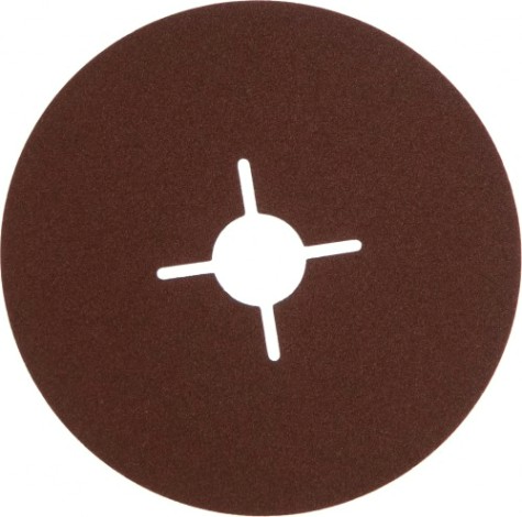 Круг фибровый ПРАКТИКА 125 мм P 120 гибкий с центральным отверстием, (5шт.) [645-433]