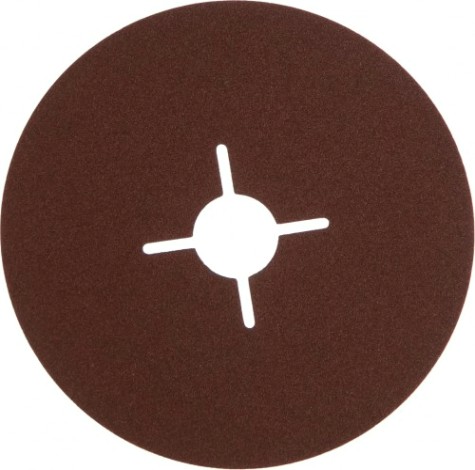 Круг фибровый ПРАКТИКА 125 мм P 150 гибкий с центральным отверстием, (5шт.) [645-440]