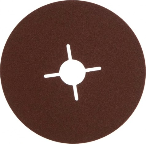 Круг фибровый ПРАКТИКА 125 мм P 40 гибкий с центральным отверстием, (5шт.) [645-396]