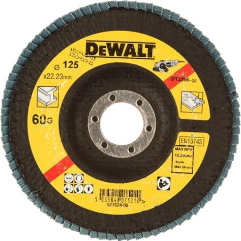 Круг лепестковый торцевой 125 х 22 мм G 60 DeWALT EXTREME DT3266-QZ тип 29 [DT3266-QZ]