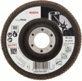 Круг лепестковый торцевой BOSCH 115 мм Р80 Best for Inox [2608608269]