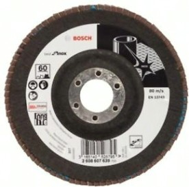 Круг лепестковый торцевой BOSCH 125 мм Р60 Best for Inox [2608607639]