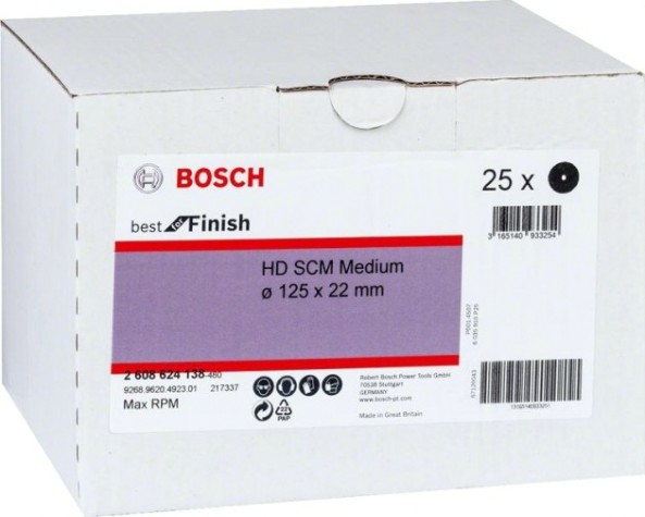 Круг нетканый BOSCH X-LOCK 125 мм SCM medium [2608624138]
