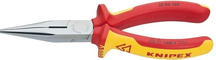 Круглогубцы диэлектрические KNIPEX 2506160 1000 V, 160 мм [KN-2506160]