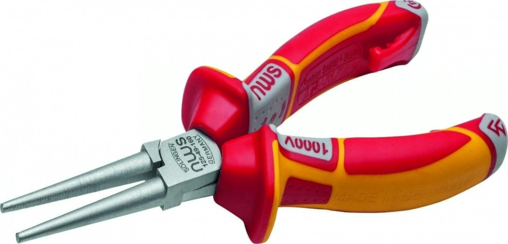 Круглогубцы диэлектрические NWS 125-49-VDE-160 160 мм Круглогубцы диэлектрические NWS 125-49-VDE-160 160 мм