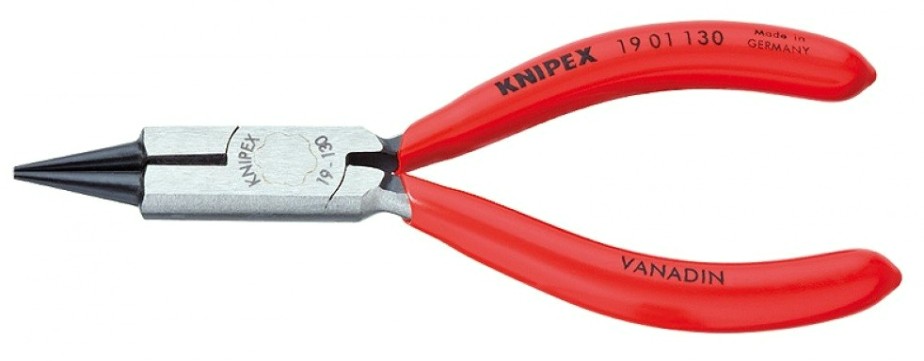 Круглогубцы KNIPEX KN-1901130SB ювелира с режущими кромками, 130 мм