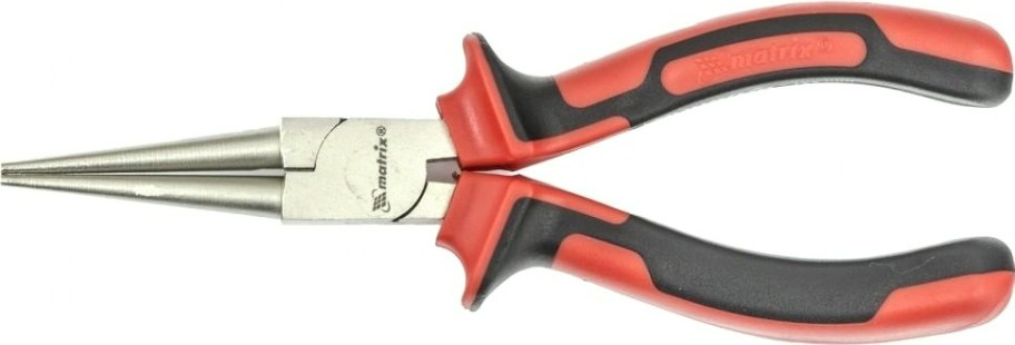 Круглогубцы MATRIX 160 мм nickel, никелированные, двухкомпонентные р [17355]