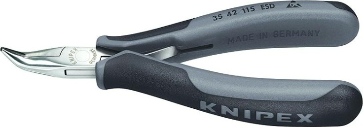 Круглогубцы прецизионные антистатические KNIPEX 3542115ESD 115 мм [KN-3542115ESD]