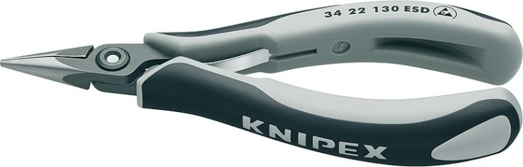 Круглогубцы прецизионные для захвата и монтажа KNIPEX 3422130ESD 130 мм [KN-3422130ESD]