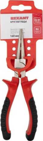Круглогубцы REXANT 12-4623 160 мм двухкомпонентные рукоятки Круглогубцы REXANT 12-4623 160 мм двухкомпонентные рукоятки