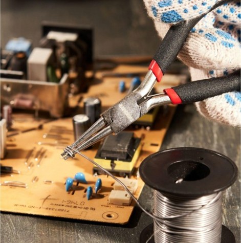 Круглогубцы REXANT Мини 120 мм авторазжим, обливные рукоятки [12-4606]