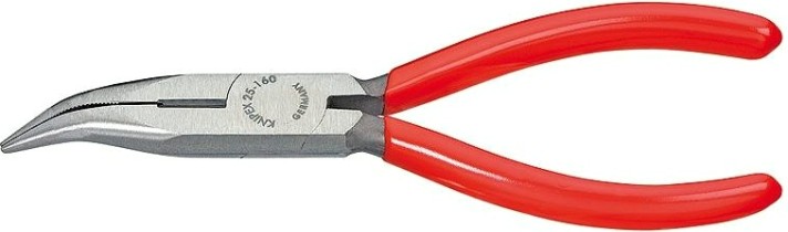 Круглогубцы с изогнутыми губками и режущими кромка KNIPEX 2521160 160 мм [KN-2521160]
