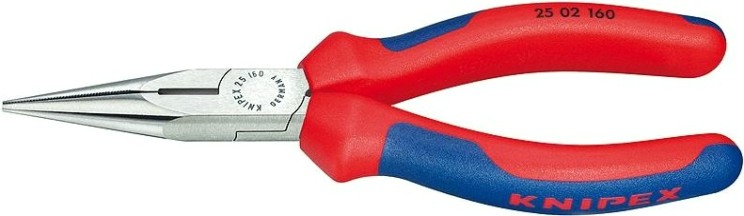 Круглогубцы с плоскими губками и режущими кромками KNIPEX 2502160 160 мм [KN-2502160]
