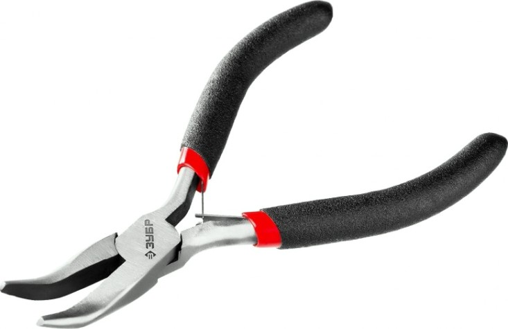 Круглогубцы ЗУБР МИНИ изогнутые 120мм [22169-4]