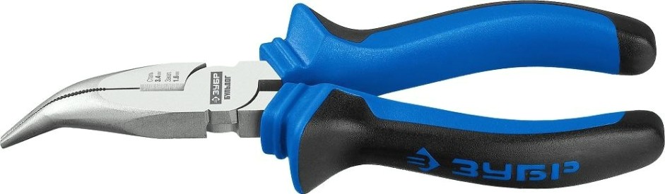 Круглогубцы ЗУБР ПРОФЕССИОНАЛ БУЛЬДОГ 160 мм изогнутые эксцентр.расположение шарнира [2201-4-16_z02]