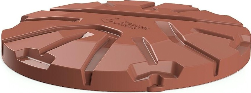 Крышка для колодца POLIMER GROUP "Роса-2" [коричневый]