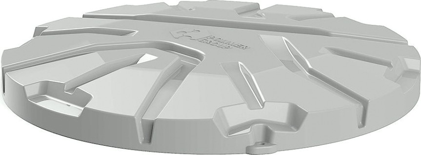 Крышка для колодца POLIMER GROUP "Роса-2" [серый]