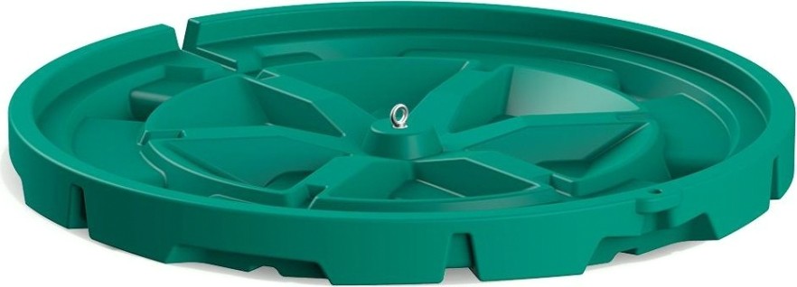 Крышка для колодца POLIMER GROUP "Роса-2" [зеленый]