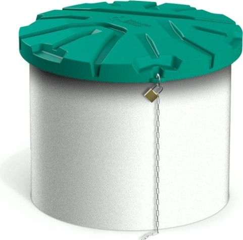 Крышка для колодца POLIMER GROUP "Роса-2" [зеленый]