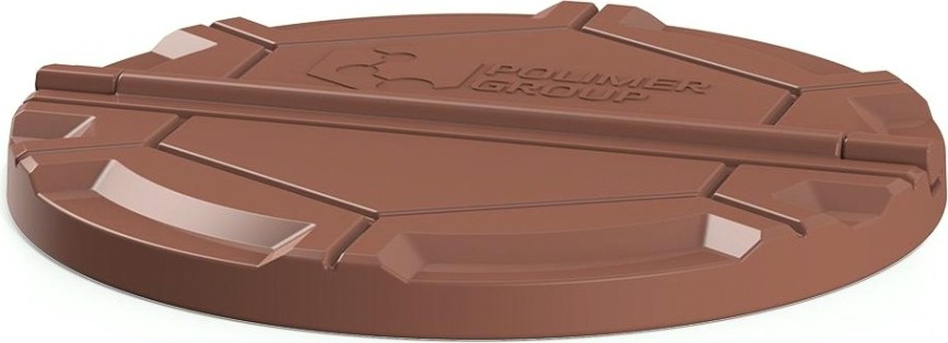 Крышка для колодца POLIMER GROUP "Роса" [коричневый]