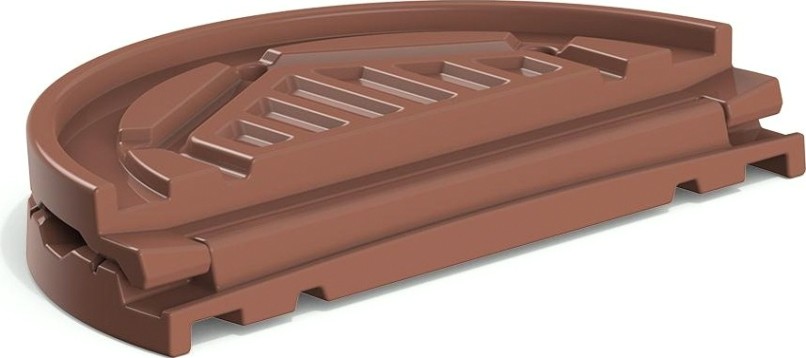 Крышка для колодца POLIMER GROUP "Роса" [коричневый]