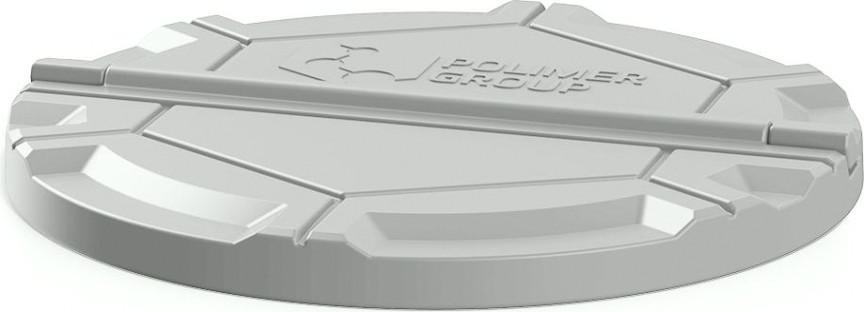 Крышка для колодца POLIMER GROUP "Роса" [серый]