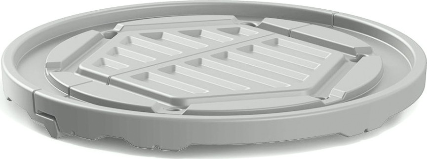 Крышка для колодца POLIMER GROUP "Роса" [серый]