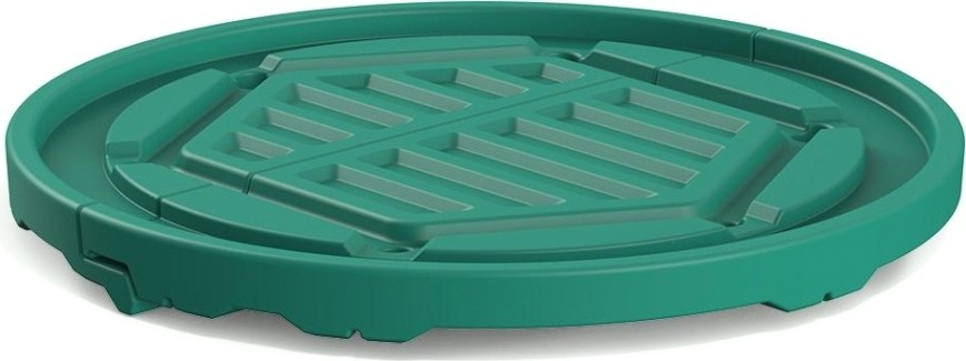 Крышка для колодца POLIMER GROUP "Роса" [зеленый]