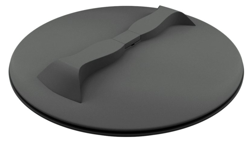 Крышка POLIMER GROUP 350 мм с дыхательным клапаном [черный]