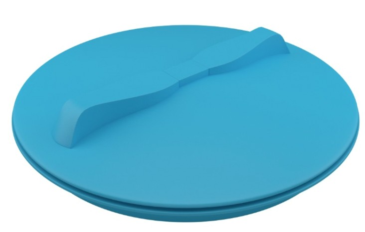 Крышка POLIMER GROUP 350 мм с дыхательным клапаном [синий]