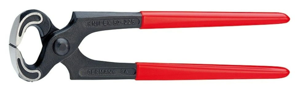 Кусачки KNIPEX KN-5001180SB торцевые плотницкие, 180 мм, обливные ручки