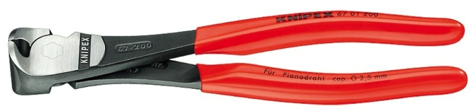 Кусачки KNIPEX KN-6701140SB торцевые особой мощности, 140 мм