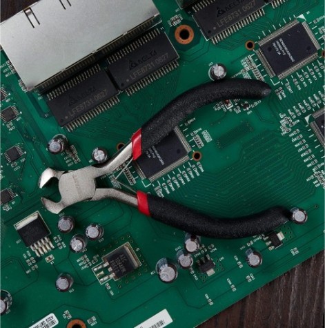 Кусачки REXANT Мини 100 мм торцевые, авторазжим, обливные рукоятки [12-4605]