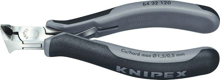 Кусачки торцевые для электроники KNIPEX 6432120ESD 120 мм [KN-6432120ESD]