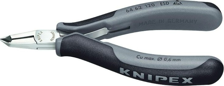 Кусачки торцевые для электроники KNIPEX 6462120ESD 120 мм [KN-6462120ESD]