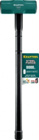 Кувалда KRAFTOOL STEEL FORCE со стальной удлинен. обрез. рукояткой 8 кг [2009-8]
