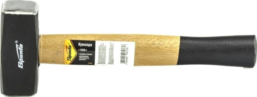 Кувалда Sparta 1000 г, кованая головка, деревянная рукоятка [10905]