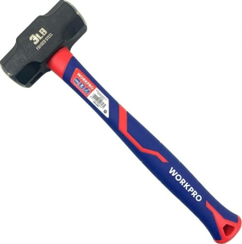 Кувалда WORKPRO WP241032 1500гр, с фиберглассовой рукояткой Кувалда WORKPRO WP241032 1500гр, с фиберглассовой рукояткой