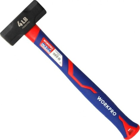 Кувалда WORKPRO WP241033 2000гр, с фиберглассовой рукояткой Кувалда WORKPRO WP241033 2000гр, с фиберглассовой рукояткой