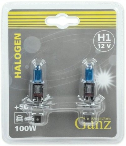 Лампа GANZ GIP06048 12V H1 100W +50% P14,5s 5000k 2 шт.