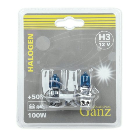 Лампа GANZ GIP06051 12V H3 100W +50% PK22s 5000k 2 шт.