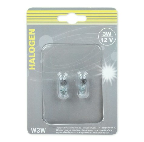 Лампа GANZ GIP06064 12V W3W 3W W2,1x9,5d 2 шт.