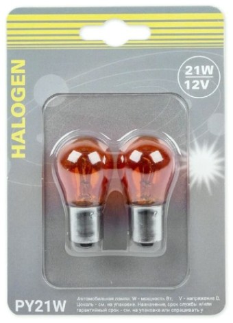 Лампа GANZ GIP06072 12V PY21W 21W BAU15s 2 шт.