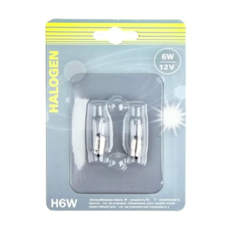 Лампа GANZ GIP06096 H6W 12V 6W BAX9s 2 шт.